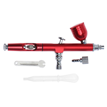 Spray Gun Red/Gold Metal Ferramenta de Spray de Dupla Ação Gravity Feed, 0.3 milímetros Ferramenta Pistola de Pintura Manicure Beleza Tatuagem Conjunto de Ferramentas 2024 - compre barato