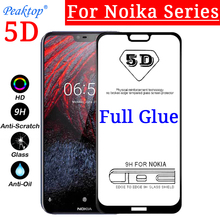 Protector de pantalla de pegamento completo, vidrio templado para Nokia 9 7,1 6,1 8,1 X7 X6 X5 3,1 5,1 para Nokia 7 Plus 8 3 6 5 2018 5D 9D, 2 uds. 2024 - compra barato