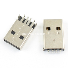 20pcs USB Type-A 4 Pin Male Panel Mount DIP Connector DIY 2024 - buy cheap