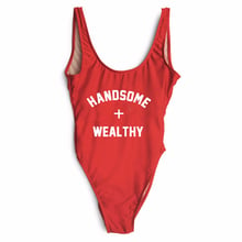 HANDSOME + WEALTHY bodysuits women sexy summer monokini beachwear one pieces suits swimwear bathing suit Jumpsuits new arrive 2024 - buy cheap