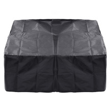 Black Waterproof Cover Fire Pit Canvas Square BBQ Dustproof Rainproof Furniture Cloth Protector Dust Cover 86*86*36cm 2024 - buy cheap