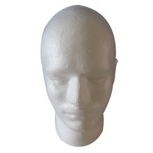Peluca para hombre pantalla cabeza de maniquí para cosmetología modelo blanco espuma 2024 - compra barato