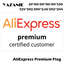 Yazanie bandeiras e faixas para carro, 128*192cm/160*240cm, grande, premium, certificada para clientes, janela do carro, pequena bandeira de mão 2024 - compre barato