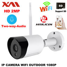 XM Wifi outdoor IP camera 1080P Waterproof 2.0MP Wireless security camera Metal two way audio TF card record P2P bullet H.265+ 2024 - buy cheap