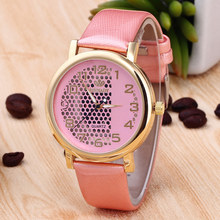 Women's Watches Fashion Big Dial Hollow Watches Women PU Leather Quartz Wrist Watches Ladies Gfit Relogio Feminino 2024 - buy cheap