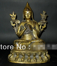 Быстрая Доставка> тибетская позолоченная Бронзовая статуя Будды 2024 - купить недорого