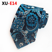 Casual  Men's Blue Flower Necktie Formal Party  Wedding Neckties 2024 - buy cheap
