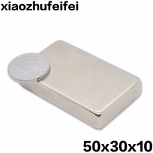 50*30*10 Big Bulk Super Strong Strip Block Magnets Rare Earth Neodymium 50 x 30 x 10 mm N35 Free Shipping 50x30x10 2024 - buy cheap