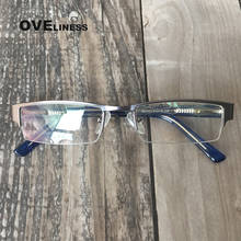 optical glasses frame women half rim prescription eyeglasses men myopia glasses metal optical glasses frame spectacle frames 2024 - buy cheap