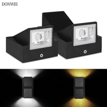 DONWEI 6W LED Wall Light Outdoor Waterproof IP65 Modern Nordic style Indoor Wall Lamps Living Room Porch Garden Lamp AC85-265V 2024 - buy cheap