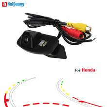 HaiSunny For Honda Odyssey Fit Jazz Elysi Car Backup Rear View Trajectory Camera With Wide View Night Vision Moving Guiding Line 2024 - buy cheap