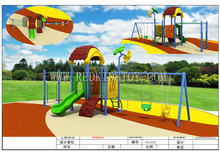 Anti-ferrugem ao ar livre escola playground berçário conjunto de balanço ao ar livre para crianças fadeless HZ-5915 2024 - compre barato