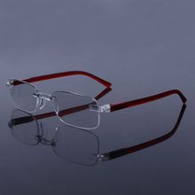 Fashion New 1 Pc Unisex Elegant Ultralight Rimless Rectangular Reading Glasses Spectacles Eyeglass Presbyopia 1.00-4.00 Diopter 2024 - buy cheap