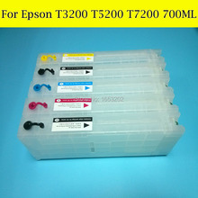5 Color 700ML Refillable Ink Cartridge For Epson T3200 T5200 T7200 Printer Plotter WIth Permanent chip 2024 - buy cheap