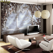 beibehang papel de parede European-style palace large murals TV background personalized custom wallpaper 3d stereoscopic video 2024 - buy cheap