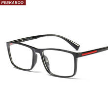 Peekaboo TR90 eyeglasses optical frame men clear lens 2019 black square eye glasses frames for men brand male gift 2024 - buy cheap