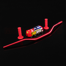 HandleBar 1-1/8" Dirt Bike MotorCross Bar MX Aluminum Racing Handlebar 810mm  with Square  Bar Pad red  +lattice grips 2024 - buy cheap