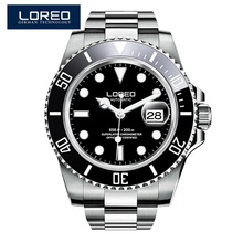 Loreo automático relógios mecânicos mergulhador esporte 200m marca de luxo relógios masculinos de negócios relógio de pulso masculino relogio masculino 2024 - compre barato