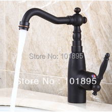 L15710 - Luxury Brass Tap Black Color Basin Tap Deck Mounted Brass Mixer 2024 - buy cheap