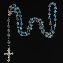 Модное ожерелье 9 мм, Женские Ювелирные изделия, подарки «сделай сам», ожерелье с христианским крестом и кулон, длинная цепочка, ювелирные изделия 2024 - купить недорого