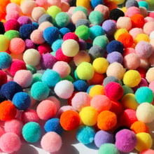 Hot Sale 100Pcs/lot Mixed Soft Round Shaped Pompom Balls Fluffy Pom Pom For Kids DIY Garment Handcraft 10mm 15mm 20mm 25mm 30mm 2024 - buy cheap