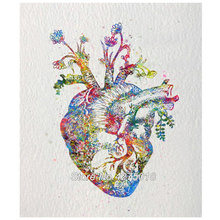 5D DIY Diamond Painting watercolor Human Heart 3D Embroidery Full Square Cross Stitch Crystal Mosaic picture of rhinestone YG745 2024 - buy cheap