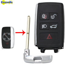 Upgraded remote Key Shell Smart Key case Fob 5 Button For Land Rover Range Rover Evoque sport LR4 LR2 with uncut HU101 2024 - buy cheap