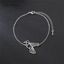 2020 Stainless Steel Bracelet Female 3 Color Bird Hummingbird Animal Cuff Bracelets Bangles fashion Jewelry Party  2024 - buy cheap
