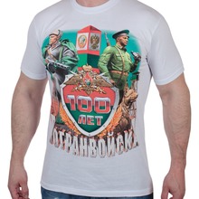 2019 nuevo puro algodón de manga corta de moda Hip Hop de la frontera de las tropas de camisetas Rusia militar del ejército de los hombres ropa de la camiseta 2024 - compra barato