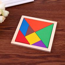 Baby Wooden Tangram Jigsaw Puzzle Toy Kids DIY Geometric Shape Matching Board Children Intelligent Training Education Puzzle Toy 2024 - buy cheap