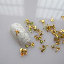 Árbol de Oro láser para decoración de uñas, brillo brillante, bonito, GD11-2, 20g por bolsa 2024 - compra barato
