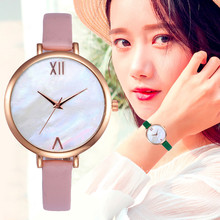 Women's Clock Ladies Fashion Simple Stylish Mirror Dial Watches Men Women Slim Leather Analog Classic Casual Wrist Watch 2024 - buy cheap