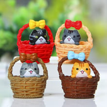 4pcs/lot Japanes Chi's Sweet Home Cat Cats Toys DIY Resin Basket Cat Action Figure  Ornaments Decor Children Toy Home Decor 2024 - buy cheap