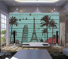 The custom 3D murals,Retro European style wooden papel de parede,hotel coffee shop living room sofa TV wall bedroom 3d wallpaper 2024 - buy cheap