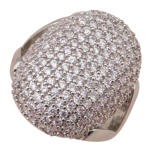 Потрясающие обручальные кольца с белым цирконием, закрепка, серебряные штампованные модные ювелирные кольца, США, размер #6 #7 #8 #9 #10 JR2018A 2024 - купить недорого