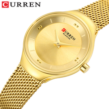 CURREN Watches Women's Quartz Watch with Stainless Steel Mesh Strap Ladies Dress Wristwatch Fashion Gold Clock Female relojes 2024 - buy cheap
