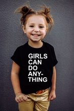 Girls Can Do Everything Feminist Kids Shirt Kids Clothes Summer Baby Boy Girl Short-sleeved T-shirt Girl Power Tee Outfits 2024 - buy cheap