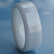 cool facet  white  8mm  hi-tech scratch proof ceramic ring 2024 - buy cheap