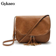 Gykaeo Brand women Bags For Women Messenger Bags High Quality Tassel leather Handbags Bag Shoulder Bag For Woman Bolsa Femininas 2024 - buy cheap