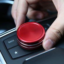 Carro multimedia botão decoração/multimedia control knob capa Fit para Mercedes Benz A B E GLC GLA GLK GLE ML Classe GL 2024 - compre barato