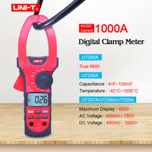 Digital Clamp Meter UNI-T UT207A/UT208A/UT209A 1000A Auto Range Multimeter AC DC voltage Current Resistance Frequency tester 2024 - buy cheap