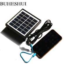Солнечная батарея BUHESHUI, 2 Вт, 6 в, 12 В, поликристаллическая солнечная панель, зарядное устройство, система питания, зарядное устройство, светильник + кабель, 3 м, бесплатная доставка 2024 - купить недорого