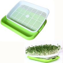 50Sets Double Layer Bean Sprouts Plate Seedling Tray Planting Dishes Growing wheat seedlings Nursery Pots Home Garden plant tool 2024 - buy cheap