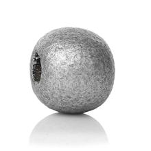 DoreenBeads Wood Spacer Beads Round silver color About 10mm( 3/8") Dia, Hole: Approx 3.5mm, 60 PCs 2024 - buy cheap