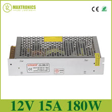 Fonte de alimentação chaveada para tira de led, preço de atacado, melhor qualidade, 12v, 15a, 180w, entrada de 100-220v para dc 12v 2024 - compre barato