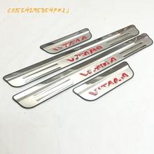 4 Scuff Plate Door Sill Stainless Steel Scuff Pedal Welcome For Suzuki Vitara 2017 2016 2015 Car Styling Acessories 2024 - buy cheap