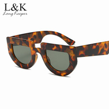 2021 винтажные маленькие квадратные солнцезащитные очки в стиле ретро, брендовые дизайнерские модные солнцезащитные очки с леопардовой черной оправой, женские солнцезащитные очки с защитой UV400 2024 - купить недорого