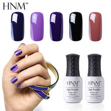 HNM 8 мл Лак es гель лак для ногтей 194 цветов выбор великолепного цвета лак для ногтей Vernis Полупостоянный верхний слой базовое пальто 2024 - купить недорого