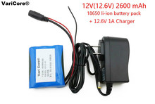 Portable 12V Li-ion Super 18650 Rechargeable Battery Pack DC for CCTV Camera 2600mAh 68*56*19MM  Standby Power 2024 - buy cheap