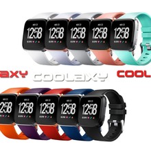 Coolaxy pulseira feminina para fitbit, pulseira de silicone macio para substituição de fitbit versa lite 2024 - compre barato